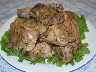 Кролик с аджикой в духовке
