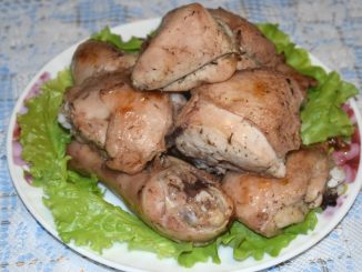 Курица в соусе ткемали