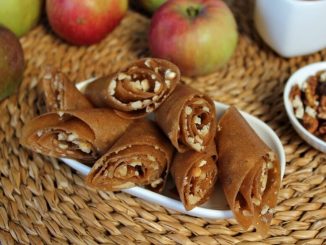Яблочная пастила с орехами