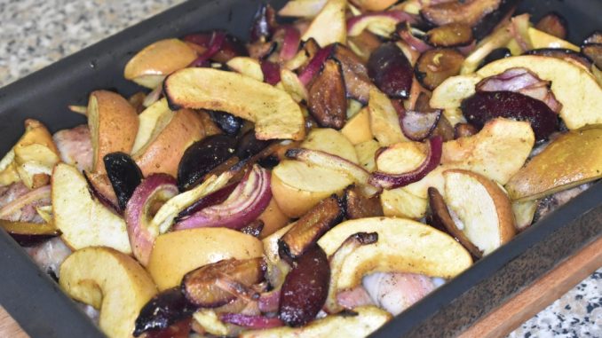 Курица, запеченная с фруктами и карри-14 Курица, запеченная с фруктами и карри
