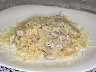 Паста Карбонара с беконом