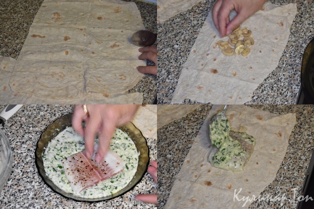 Морской язык в лаваше