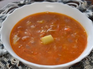 Нутовый суп с мясом