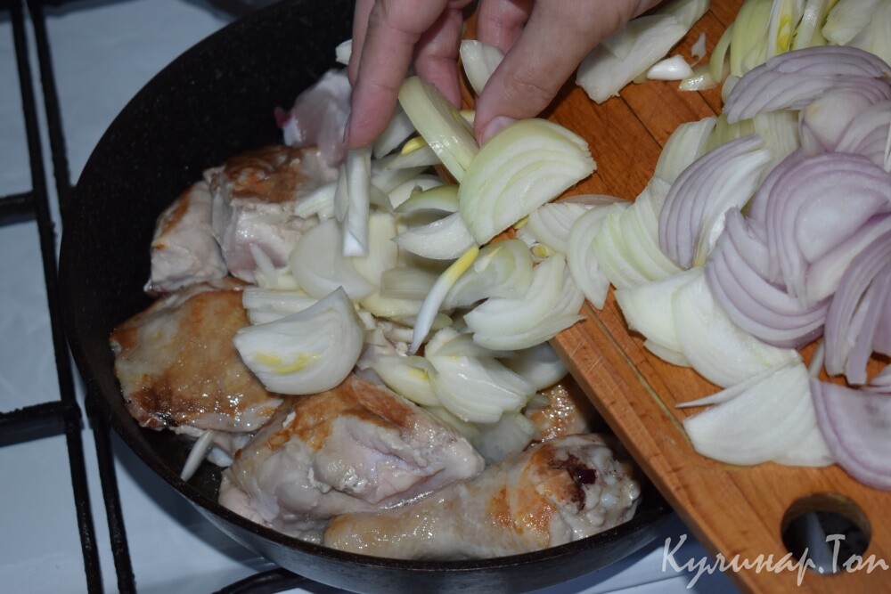 Курица в абхазском соусе