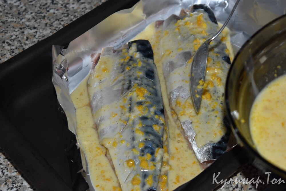 Скумбрия в фольге