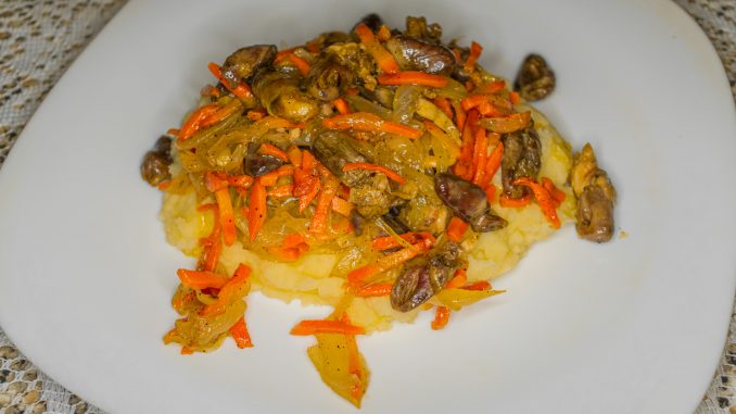 Жареные куриные сердечки-12 Жареные куриные сердечки