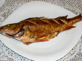 Морской окунь в духовке